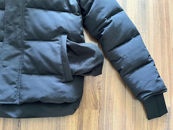 

mensdownjacketspuffervestehommeoutdoordesignerwinterjassenouterweargoodehoodedfourruremanteaujacketcoathiver, Black