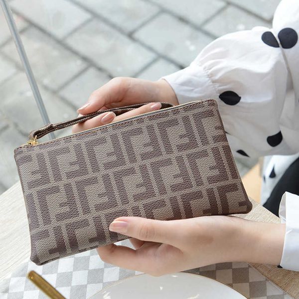

factory bags 50%off discount handbag women's personalized zipper bag large capacity multi-card wallet handbags purse for women, Red;black