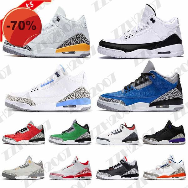 

sandals new 3 3s men basketball shoes black cat mocha sport blue wolf cool grey varsity royal pure money mens trianers sports sneaker 36-47