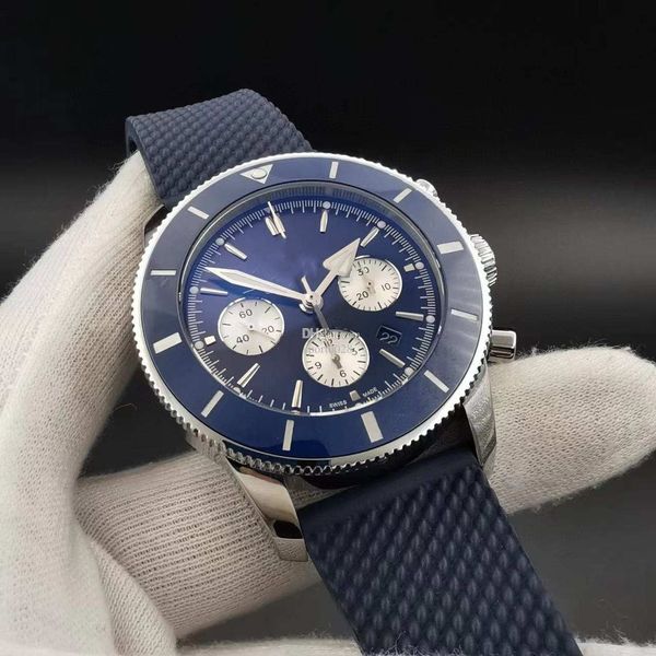 

classic luxury watch 41mm rubber strap folding buckle sapphire crystal mirror waterproof, Slivery;golden