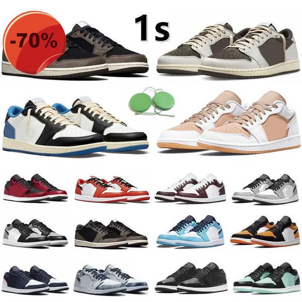 

sandals 1 sandals 1s low men women basketball shoes sneaker reverse, Black