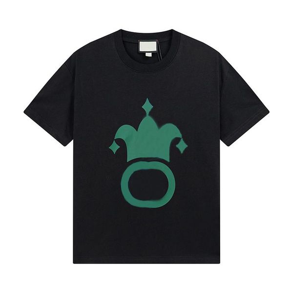 

trendy designer mens t shirts cute shirt graphic t shirts fashion luxury t-shirt letter print lightning crown print size m-xxl, White;black