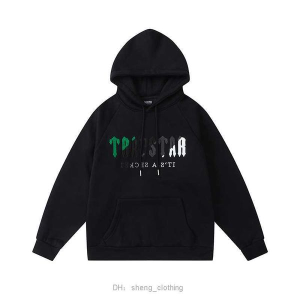 

22ss trapstar brand mens hoodie quality sweatshirts casual hip hop women pullover s-xl mglk, Black