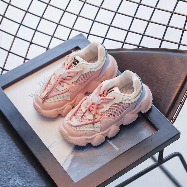 

sneakers dome cameras pink striped ldren's non-slip cute all-match korean sneakers for girls 2022 pu breaable lace-up boys sport shoes, Black;red