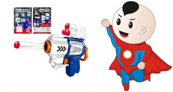

soft bullet gun toy guns children shooting practice target set outdoor expansion five rounds stick target gift