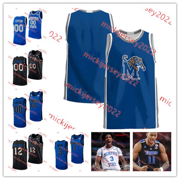 

college basketball wears custom stitched memphis tigers basketball jersey mens chandler lawson kaodirichi akobundu-ehiogu jahmar young jr. j, Black
