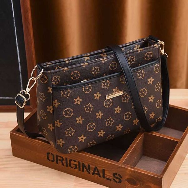 

women handbag 2023 new high-class messenger large capacity versatile shoulder women's fashion small square bag ladies embossed shoulder