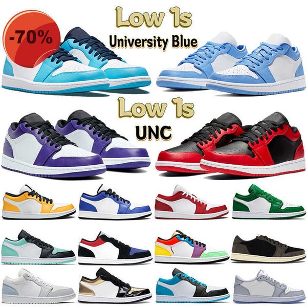 

sandals 2023 sandals low cut jumpman 1 og 1s mens basketball shoes electro orange obsidian unc hyper royal university blue lucky green bred, Black