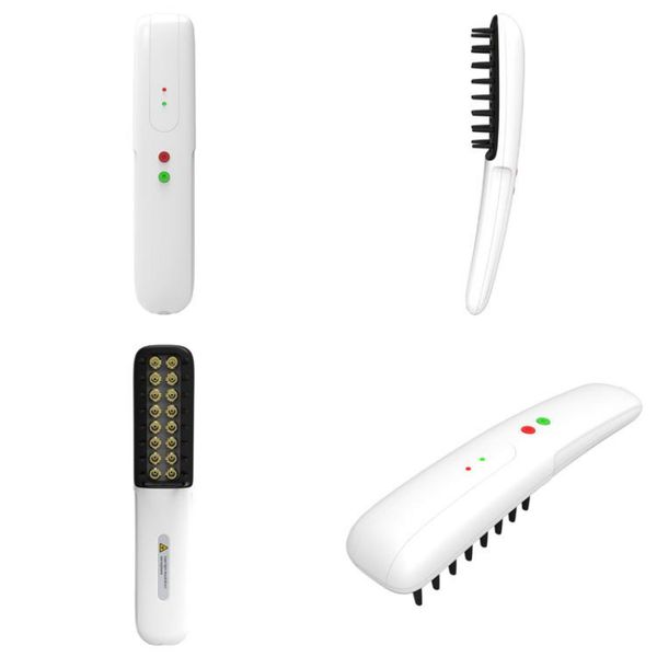 

2022 portable low level therapy hair regrowth laser comb with 16 diodes laser for personal home use