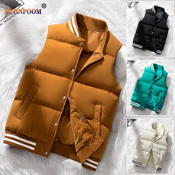 

men's vests men fashion thermal soft vest jacket men spring sleeveless casual vest men winter plus size loose thicken brand coat 8xl 23, Black;white
