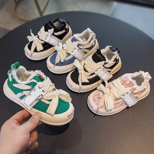 

sneakers casual canvas shoes korean fashion bow lace-up sneakers baby boy girl soft breathable sport shoes non-slip big kids shoes black g23, Black;red
