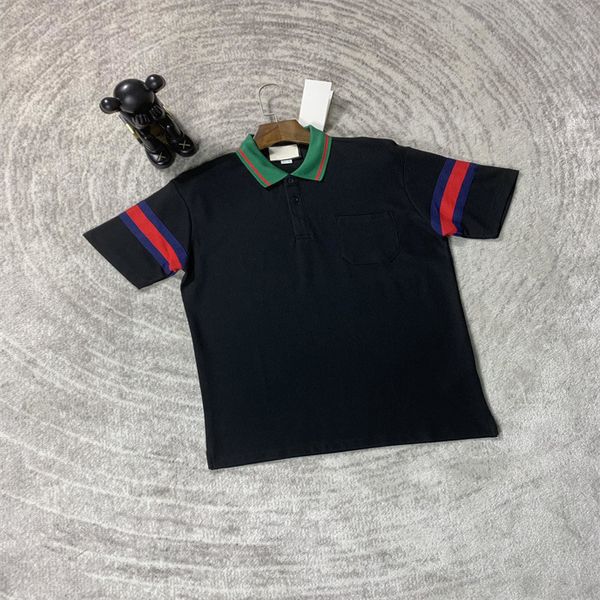 

new fashion london england polos shirts mens designers polo shirts high street embroidery printing t shirt men summer cotton casual t-shirts, White;black