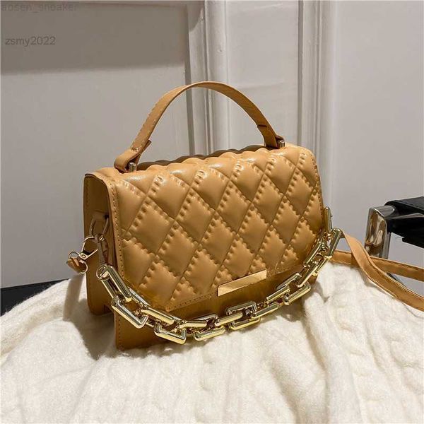 

korea new rhombus soft flap lady's single shoulder crossbody pack chain bag luxury handbags for woman 2021 pu leather messenger