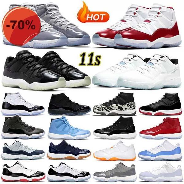 

sandals 11 2023 new 11s basketball shoes man woman mens sneakers space jam cap and gown high concord platinum tint barons 25th anniversary l, Black