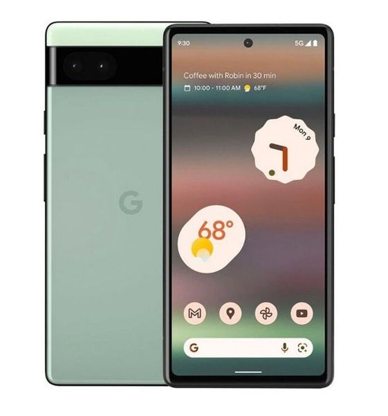 

refurbished original google pixel 6a oem unlocked cell phones octa core 6gb/128gb rom 6.1" nfc android 12 12mp 5g
