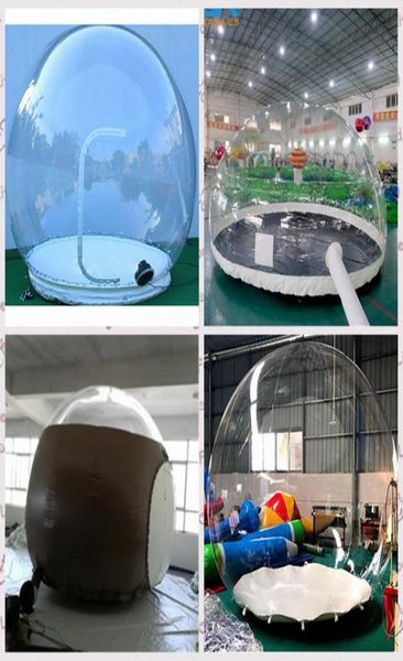 

customized bubble house dome inflatable sky el tent brown and clear color party room family camping backyard with refresh blowe5576328