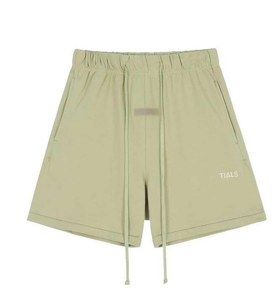 

men's pants high street fg correct edition ess commodity 1977 flocking stamping 5-point shorts for men and women casual versatile 7 mpg, White;black