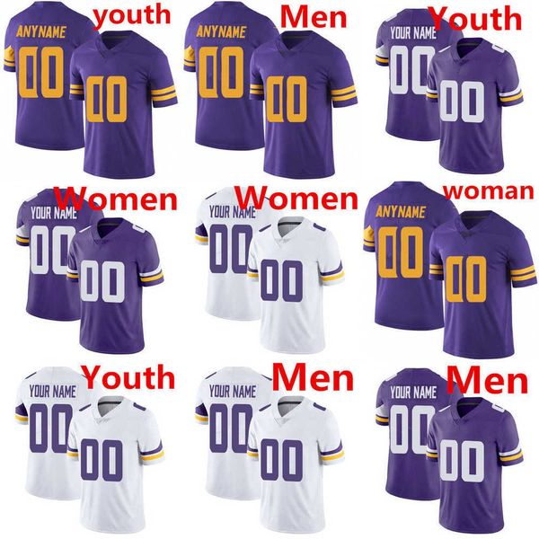 

football jersey minnesota''vikings''84 randy moss 54 eric kendricks 58 hicks 2 alexander mattison 3 cameron dantzler sr., Black;red