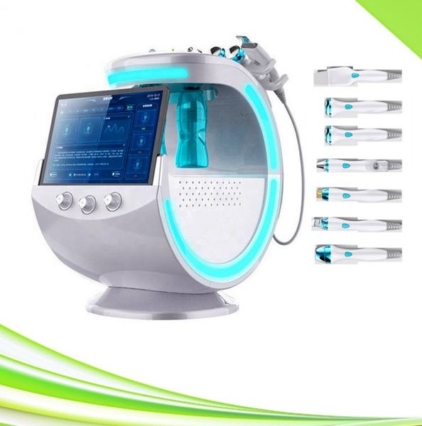 

oxygen facial machines comedo blackhead remover portable smart ice blue rf skin tightening ultrasonic scrubber nose pores cleaning hydro fac, Black;white