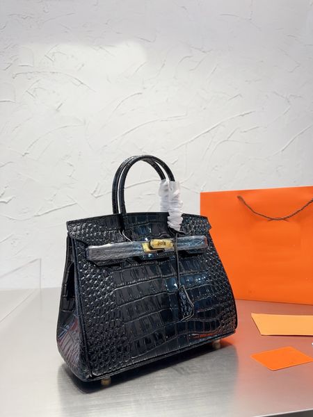 

2023 h-brand 30cm women leather bir-kin shoulder handbag luxury designer purse womens messenger bags