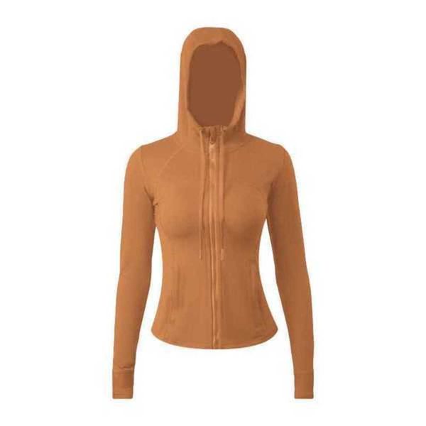 

active setsble-sided brushed women's sports hoodie jacket high elastic zipper coat 23stxjf, Gray