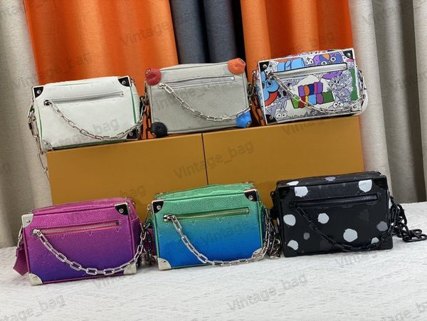 

10a l cross body mini soft trunk crossbody men monograms shoulder bags hardware reinforced corners messenger bag designer m81219 m81606 m820