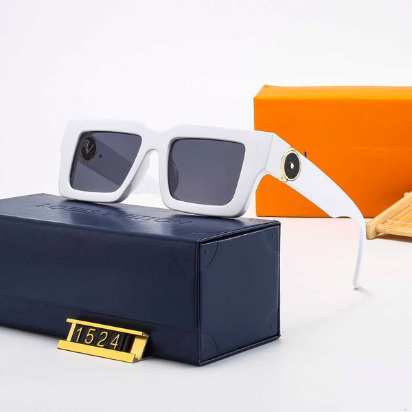 

classic luxury sunglass designer brand sun glasses woman man driving beach stoggles eyewear fashion 5 color with box grey full frame, White;black