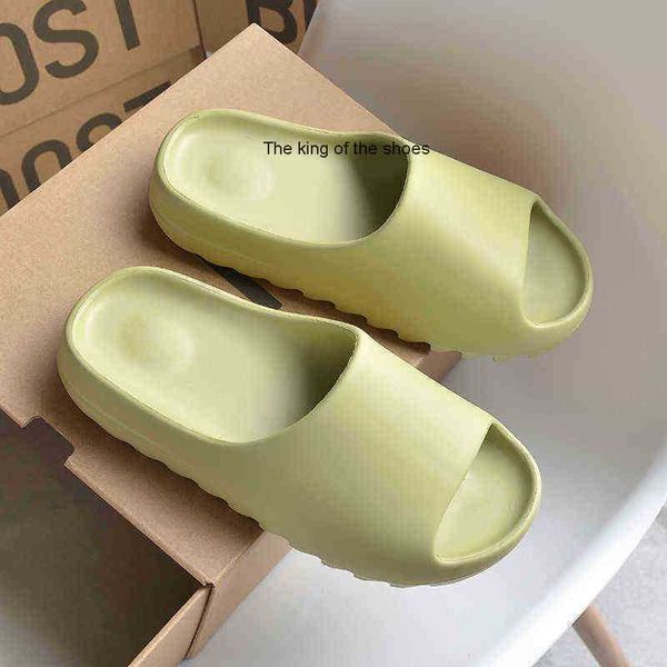 

designer yeesys slippers slides foam rubber coconut shoes mens summer non slip light wear a line sandals authentic yezi go o have slide, Black