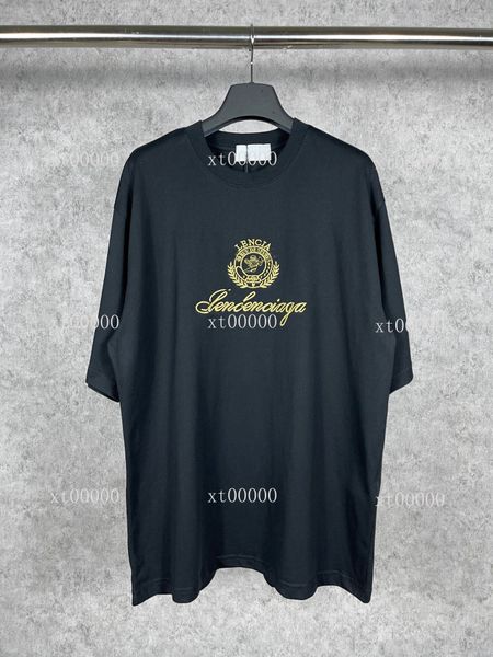 

23ss designer letter printed t shirts tee sweatshirt fashion high street short sleeves summer casual t-shirt breathable men women crew neck, Black;brown