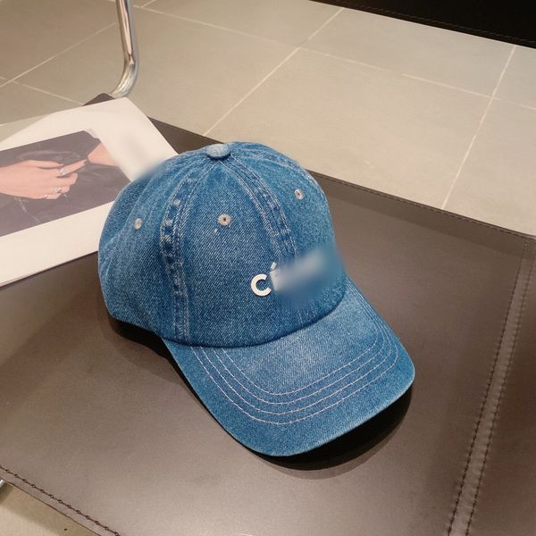 

snapbacks blue mens designer caps anti uv denim men snapbacks streetwear luxury fashion designers women baseball cap, Black;white