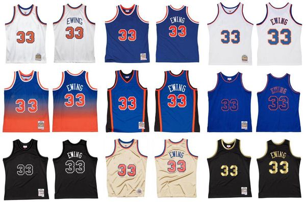 

patrick ewing stitched basketball jersey s-6xl mitchell ness jersey 1985-86 91-92 96-97 mesh hardwoods classics retro jerseys men women yout, Black;red