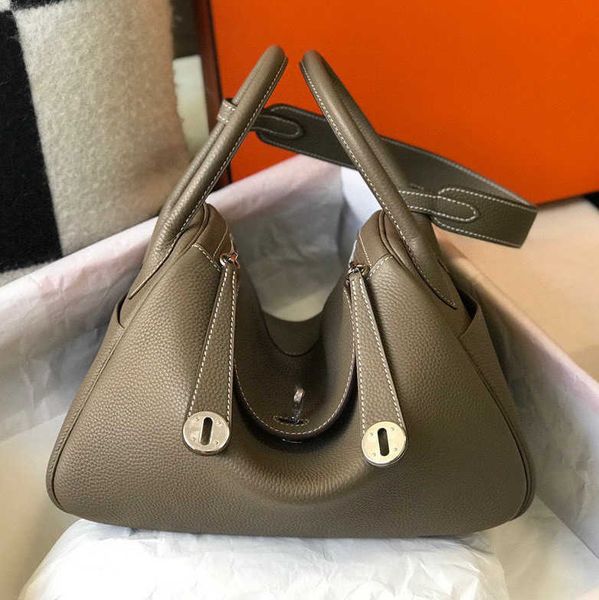 

designer herme lindi bags online outlet litchi grain togo cow leather handmade bag women's trend large capacit