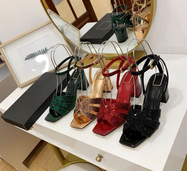

designer high heeled shoes fashion metal leather sandals with temperament wedding banquet party women shoes, Black