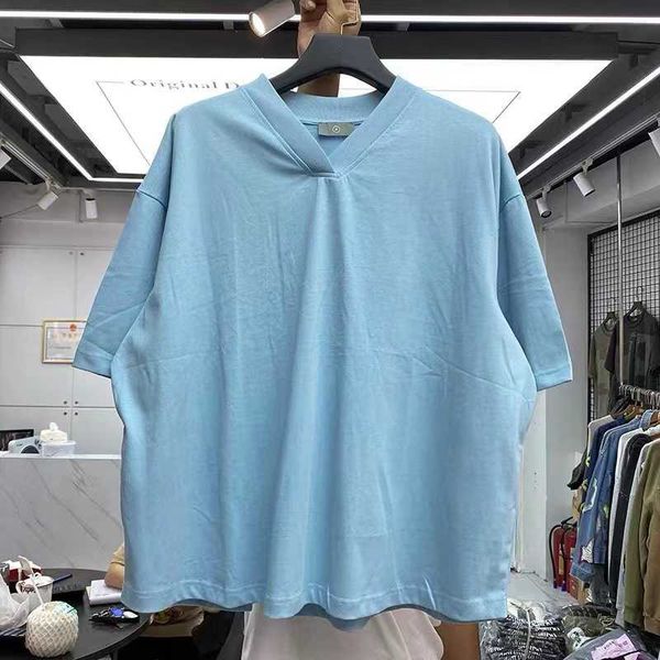 

men's shorts sky blue loose short sleeve tshirt j230219, White;black