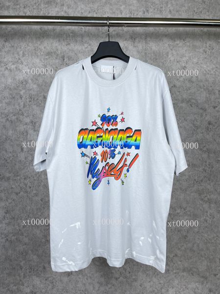 

23ss designer letter printed t shirts tee sweatshirt fashion high street short sleeves summer casual t-shirt breathable men women crew neck, Black;brown