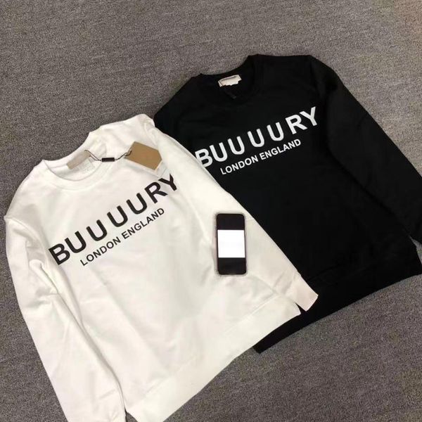 

new designer mens sweatshirts womens hoodies men fashion sweatshirt letter print pullovers autumn winter bur hoodie casual fashionable coat, Black;brown