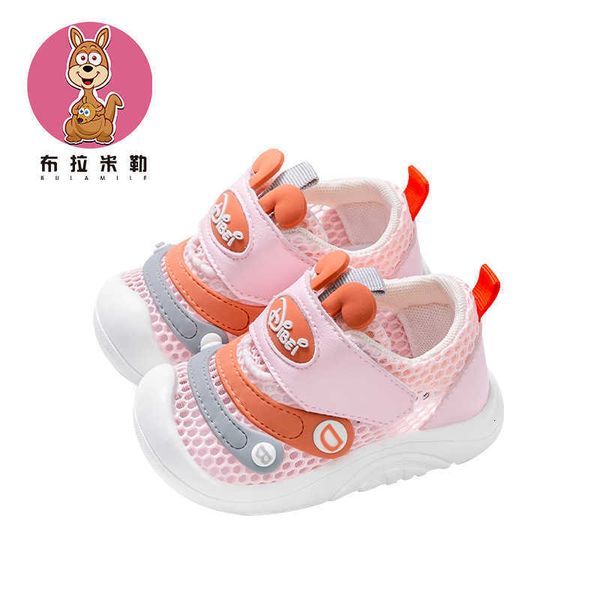 

bramiller spring and summer new baby walking shoes antiskid chil1en's soft bottom breathable girls' mesh shoes baby shoes, Black