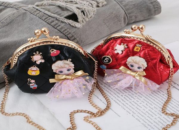 

fashion chain handbags girls purse and handbag children bag baby wallets kids bags factory whole7213208, Black