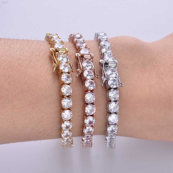 

new fashion 925 sterling silver tennis bracelet diamond gold cz cubic zirconia tennis bracelet for men and women