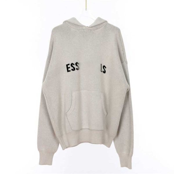 

es designer mens women long sleeve hoodies letter knit hoody knitted sweaters casual pullovers autumn winter spring fashionqn7k, Black