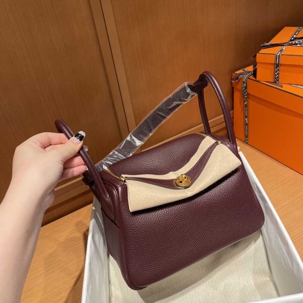 

designer herme lindi bags online outlet original togo cow leather hand-stitched bag single-shoulder cross-body