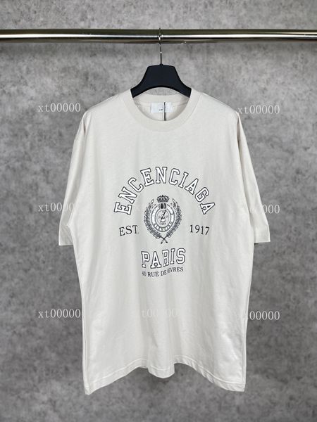 

23ss designer letter printed t shirts tee sweatshirt fashion high street short sleeves summer casual t-shirt breathable men women crew neck, Black;brown
