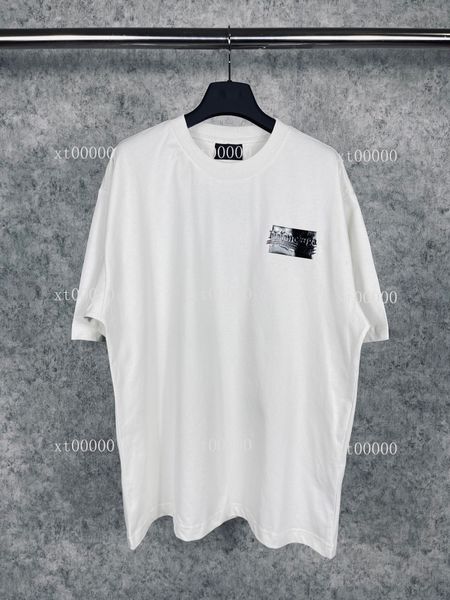 

23ss designer letter printed t shirts tee sweatshirt fashion high street short sleeves summer casual t-shirt breathable men women crew neck, White;black