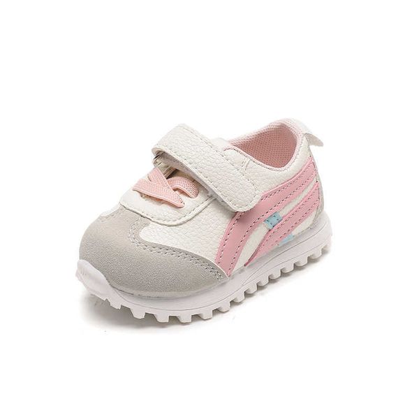 

baby soft-sole autumn and winter walking shoes for boys anti-skid sports shoes velcro plush girls' shoes price, Black