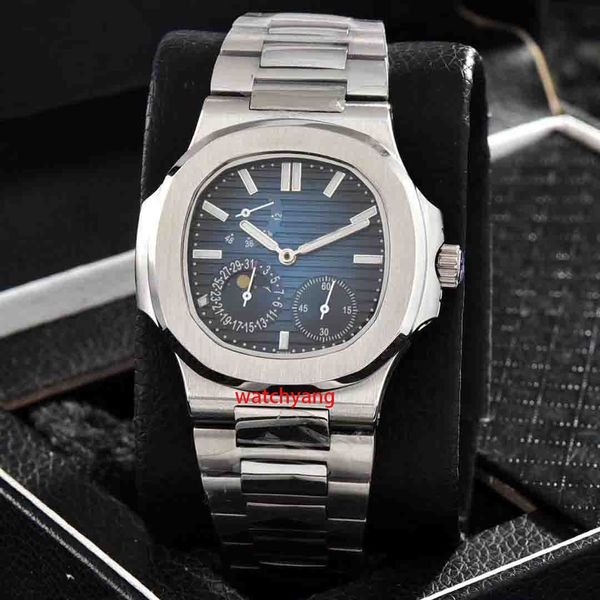 

nautilus designer maneuver mens watch 5712/1a-001 can display stable stainless steel movement 40mm automatic mechanical watch, Slivery;golden