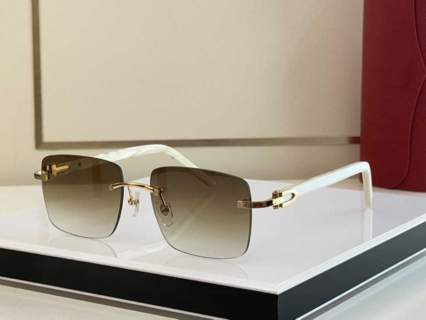 

2023 luxury brand design sunglasses women men fashion men's new frameless sunglasses for ladies sun glasses shades uv400 wholesale ck90, White;black