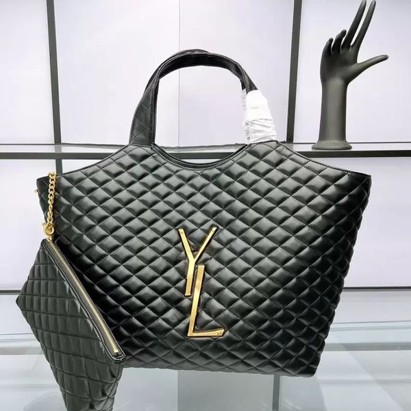 

icare maxi bag designer bags women tote bag attaches diamond quilted beach fashion large shopping totes shoulders handbags shoulder