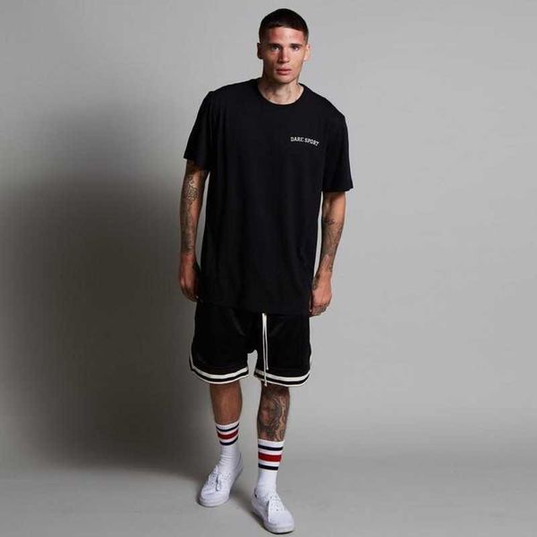

men's shorts hirigin 2023 men's casual shorts summer new running fitness fastdrying trend short pants loose basketball training pa, White;black