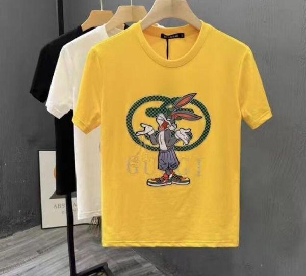 

4xl classical white designer t shirt summer short sleeve rabbit men women tshirt tee mens clothes, White;black