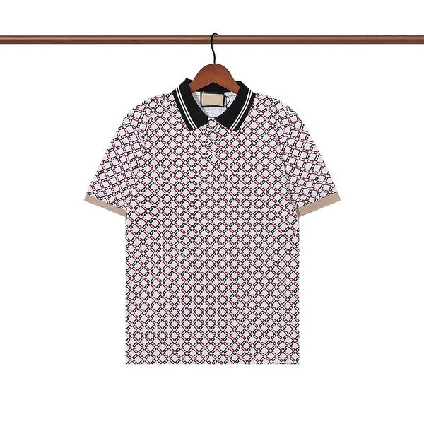 

2023 mens polo shirt designer luxury italian mens polos short sleeves fashion men summer embroidered bee tshirts asia size m-3xl, White;black